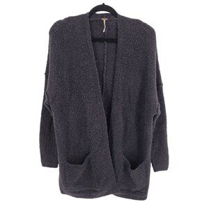 Free people womens large Phantom Wool Mohair blend long cardigan sweater 821961